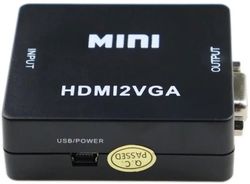 Переходник аудио-видео PALMEXX 5-983M, HDMI (f) - VGA (f), Jack 3.5 (f)