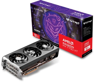 Видеокарта Sapphire AMD Radeon RX 7700XT 11335-02-20G NITRO+ RX 7700 XT  GAMING OC 12ГБ Nitro+, GDDR6, OC, Ret – купить в Ситилинк | 1978692