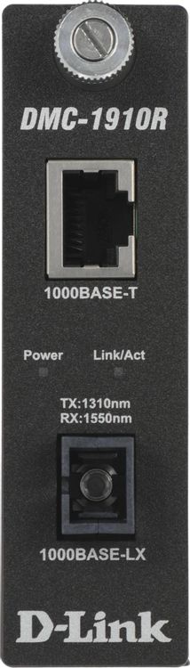 Медиаконвертер D-Link WDM 1x1000Base-T 1x1000Base-LX SC ТХ:1310nm