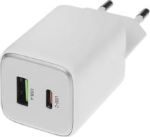 Изображение товара Сетевое зарядное устройство Hoco N41 Almighty White, USB-A, USB-C, 20Вт, 3A, белый