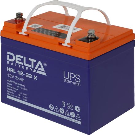 Аккумуляторная батарея Delta HRL 12-33 X для ИБП, 12В, 33Ач