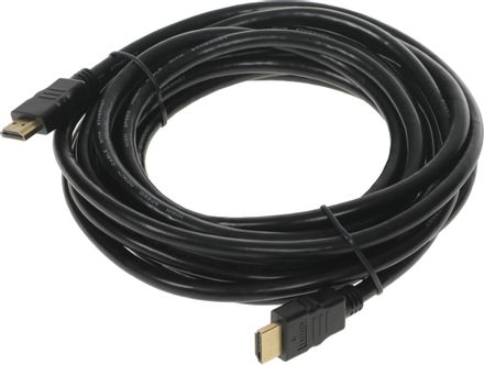 Кабель аудио-видео Buro HDMI 2.0,  HDMI (m) -  HDMI (m),  ver 2.0,  5м, GOLD,  черный [bhp hdmi 2.0-5]