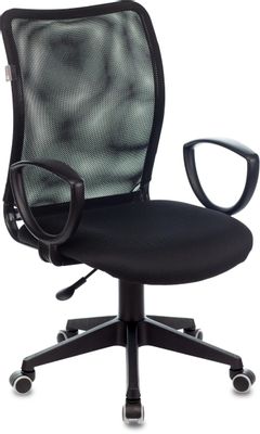 Кресло Бюрократ Ch-599AXSN, на колесиках, сетка/ткань, черный [ch-599axsn/tw-11]