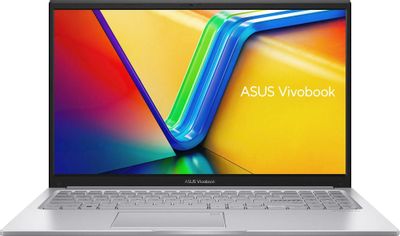 Ноутбук ASUS Vivobook 15 X1504VA-BQ361 90NB10J2-M00FD0, 15.6", IPS, Intel Core i3 1315U 1.2ГГц, 6-ядерный, 8ГБ DDR4, 256ГБ SSD,  Intel UHD Graphics, без операционной системы, серебристый