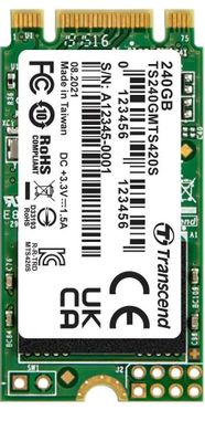 SSD накопитель Transcend 420S 240ГБ, M.2 2242, SATA III,  M.2 [ts240gmts420s]