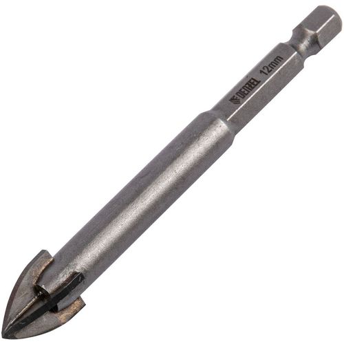 Сверло DENZEL 728113, по плитке, 12мм, шестигранный (1/4HEX — E), 1шт