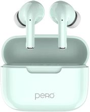 Изображение товара Наушники PERO TWS06, Bluetooth внутриканальные, зеленые