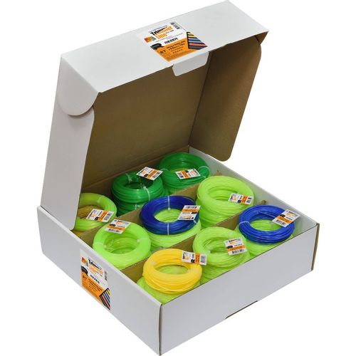 Леска для садовых триммеров REZER Eco Trim Multicolor, 3мм, 15м [03.007.00138]