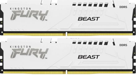 Оперативная память Kingston Fury Beast KF556C40BWK2-32 DDR5 - 2x 16ГБ 5600МГц, DIMM, White, Ret