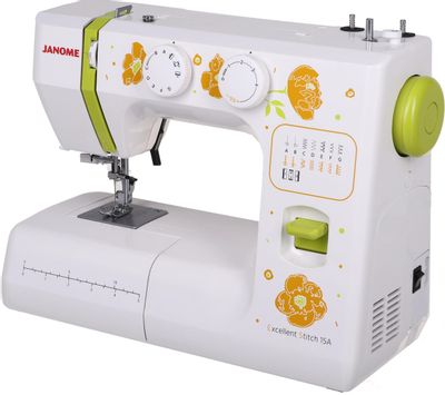Швейная машина Janome Excellent Stitch 15A, белый – купить в