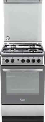 Газовая плита Hotpoint-Ariston H5GG1F (X) RU, газовая духовка, сталь ...
