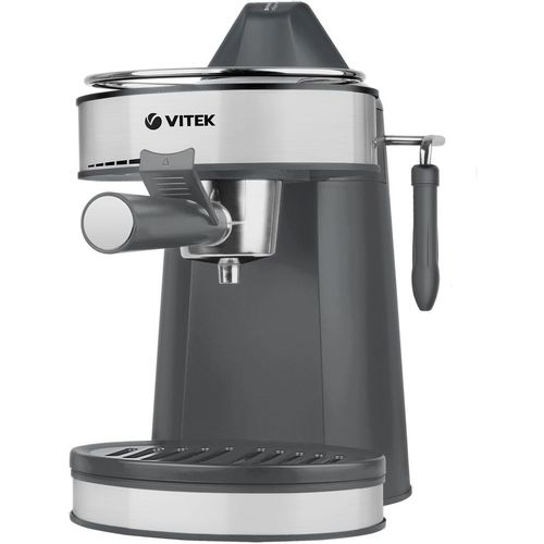 Кофеварка Vitek VT-1524, рожковая, серый