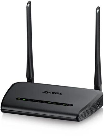 Wi-Fi роутер ZyXEL NBG6515,  Wi-Fi 5,  AC750,  2.4/5ГГц, 4 LAN,  1xUSB, черный [nbg6515-eu0102f]