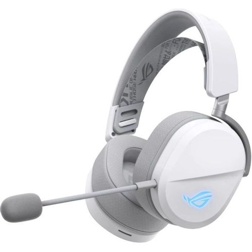 Гарнитура игровая ASUS Rog A501 Pelta, для компьютера и игровых консолей, мониторные, Bluetooth/радио, белый [90yh0410-bhua10]