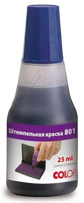 Характеристики Краска штемпельная COLOP 801/25ML, фиолетовый (1095762 ...