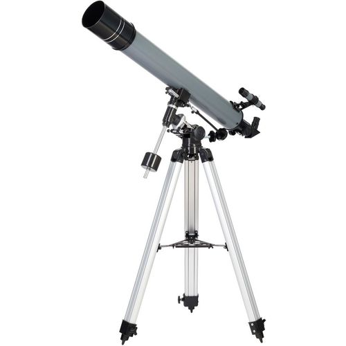 Телескоп LEVENHUK 80 PLUS рефрактор d80мм fl900мм 160x серый, черный [77110]