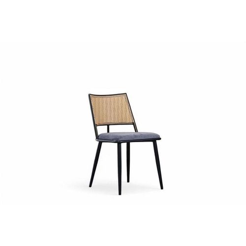 Стул HESBY HSBI_DC2245_BLACK, на ножках, велюр, серый