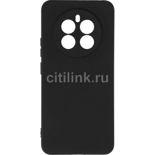 Чехол (клип-кейс) BORASCO Silicone Case, для Realme 12+ 5G, черный [73328]