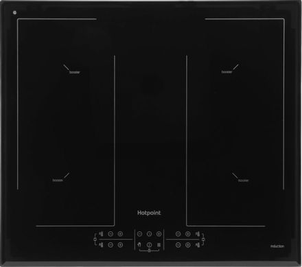 Индукционная варочная поверхность HOTPOINT HB 1560B2 BA, конфорок: 4 шт., стеклокерамика, независимая, черный