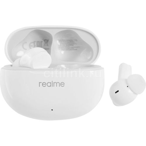 Наушники REALME Buds T110, Bluetooth, внутриканальные, белый [631206000038]