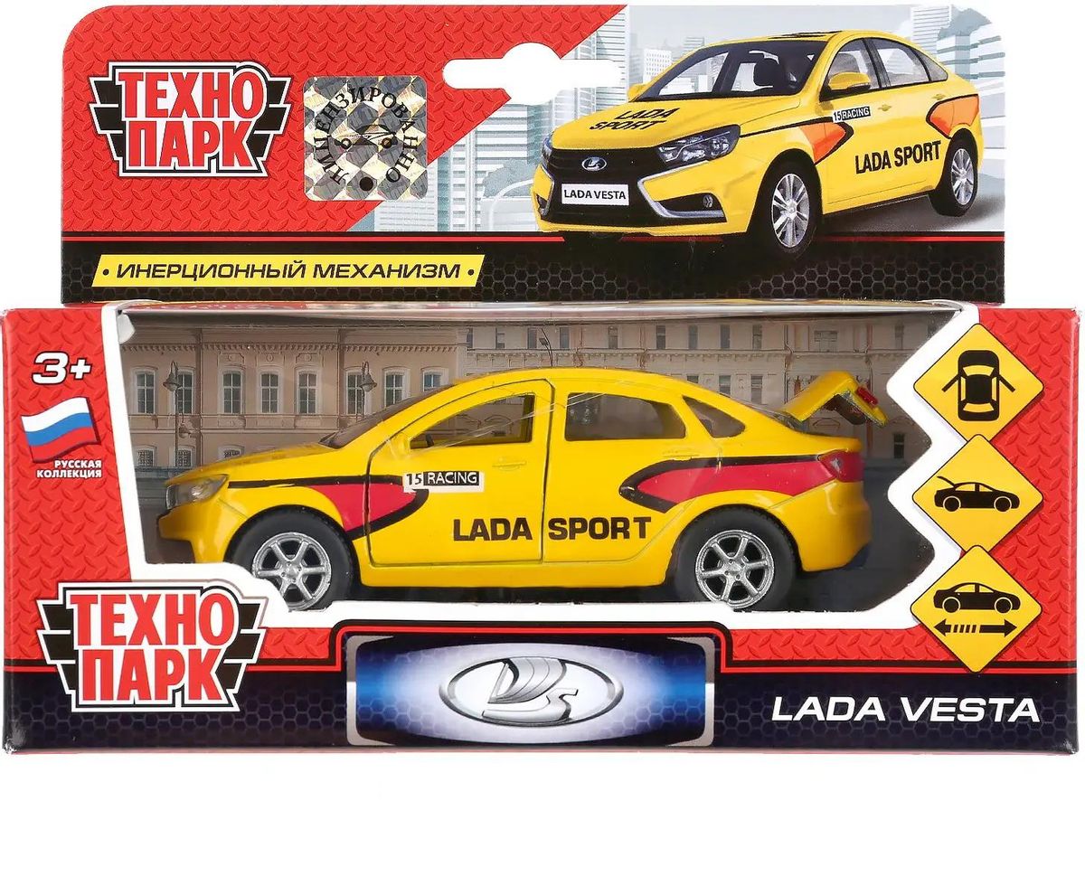 Игрушка Технопарк Lada Vesta Sport, спортивная машина [sb-16-40-s-wb] –  купить в Ситилинк | 1594621