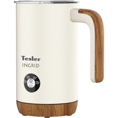 Вспениватель молока TESLER MF-240, стационарный, 240мл, бежевый