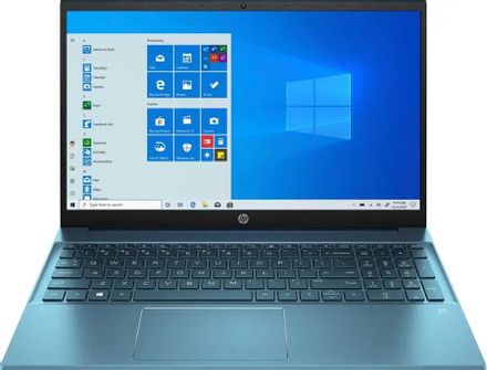 Ноутбук HP Pavilion 15-eg0057ur 15.6", Intel Core i5 1135G7 2.4ГГц, 4-ядерный, 8ГБ DDR4, 256ГБ SSD,  NVIDIA GeForce  MX350 - 2 ГБ, Windows 10 Home, темно-бирюзовый [2x2t0ea]