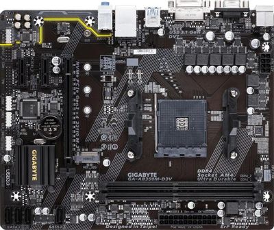 Gigabyte GA AB350M D3V SocketAM4 AMD B350 mATX Ret 1052683