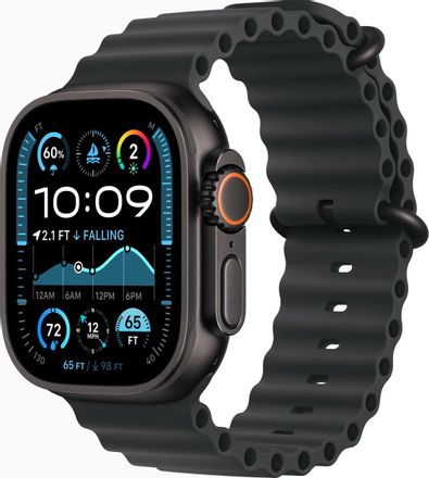 Смарт-часы Apple Watch Ultra 2 2024 A2986,  49мм,  с SIM,  черный/черный титан
