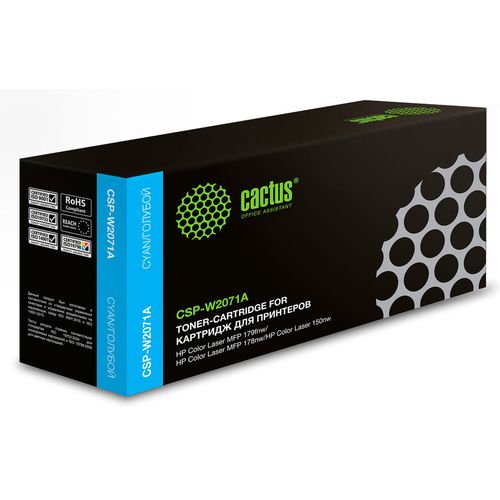 Картридж Cactus CSP-W2071A, 117A, голубой / CSP-W2071A