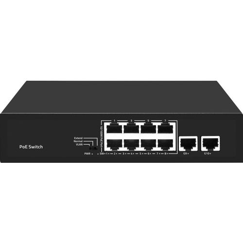 Коммутатор Falcon Eye FE-8FPG2, неуправляемый, 10 RJ-45, 10/100 Мбит/с [00-00330353]