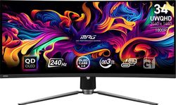 Изображение товара 34" Монитор MSI MPG 341CQPX,  3440x1440,  QD OLED,  240Гц,  2хHDMI,  1хDP,  изогнутый, черный [9s6-3dd04t-036]