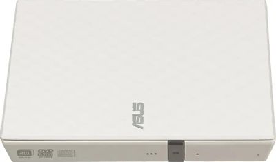 Оптический привод DVD-RW ASUS SDRW-08D2S-U LITE/WHT/G/AS, внешний, USB, белый(бежевый),  Ret