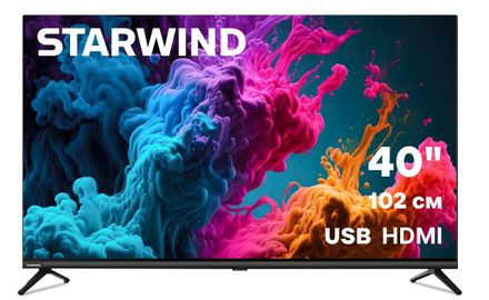 40" Телевизор StarWind SW-LED40BG200 FULL HD, черный