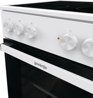 Электрическая плита Gorenje GEC5A12WG-B, стеклокерамика, без крышки ...