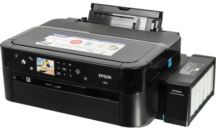 Принтер струйный Epson L810 цветная печать, A4, с СНПЧ цвет черный [c11ce32402]