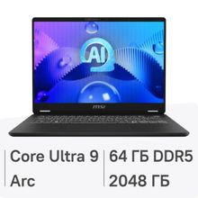 Изображение товара Игровой ноутбук MSI Prestige 14 AI EVO C1MG 14 IPS Windows 11 Pro