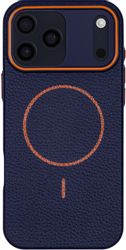 Чехол (клип-кейс) ZIBELINO ECO-Leather, для Apple iPhone 17 Pro Max, синий