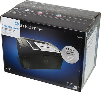 Характеристики Принтер лазерный HP LaserJet Pro P1102w RU черно-белая  печать, A4, цвет черный [ce658a] (656971) смотреть в СИТИЛИНК