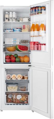 Холодильник двухкамерный WEISSGAUFF WRK 1850 D Full NoFrost White Glass ...