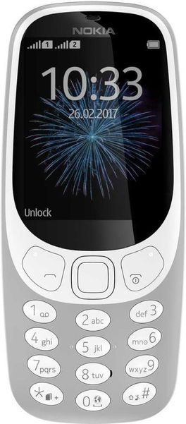 Сотовый телефон Nokia 3310 dual sim 2017,  серый