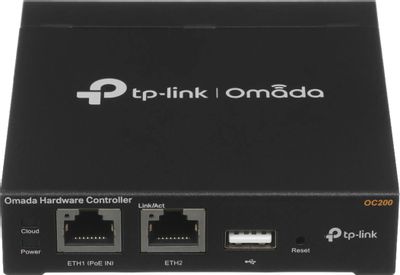 Контроллер TP-LINK Omada OC200, 2 LAN, 1xUSB, черный – купить в