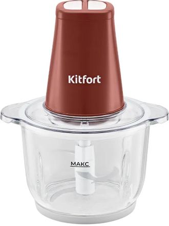 Измельчитель электрический KitFort КТ-3534, 2л, 500Вт, красный