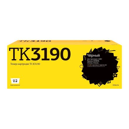 Картридж T2 TC-K3190, TK-3190, черный / TC-K3190