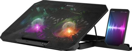 Подставка для ноутбука Defender NS-510, 15.6", 375х270х35 мм, 2хUSB, вентиляторы 2 х 140 мм, 84г, черный [29510]