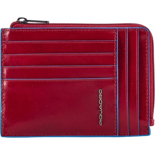 Чехол для кредитных карт Piquadro Blue Square PU1243B2R/R, кожа натуральная, красный