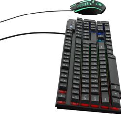 Комплект (клавиатура+мышь) Oklick 400GMK, черный