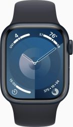 Смарт-часы Apple Watch Series 9 A2978,  41мм,  темная ночь