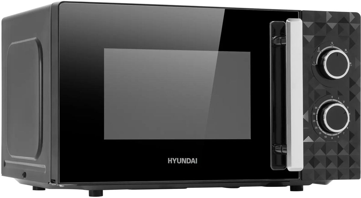 Микроволновая печь Hyundai HYM-M2095 черный, 20 л, 700 Вт, переключатели - поворотный механизм, фото2