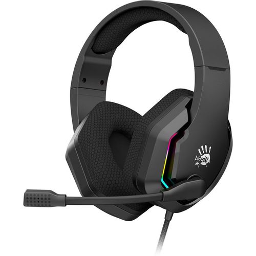 Гарнитура игровая A4TECH Bloody G260p, для компьютера, мониторные, проводные, черный [g260p 4pin+usb/black]
